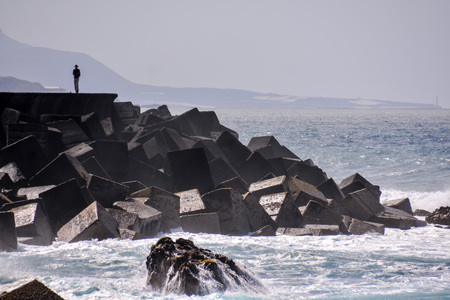 View on Puerto de la Cruz Tenerife Canary Islands Spainの写真素材