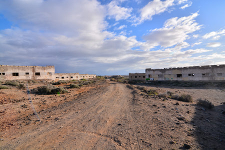 Abandoned Buildings of a Military Base in Tenerife Canary Islands Spain