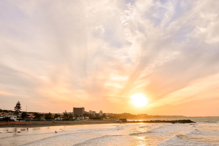 Cloudscape, Colored Clouds at Sunset near the Oceanの写真素材