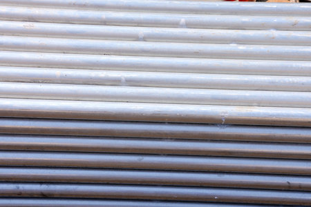 Photo Picture Heap of Scrap Metal Ready for Recycling