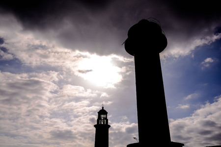 Photo Picture of the Classic Lighthouse in Fuencaliente La Palma Canary Islandsの写真素材