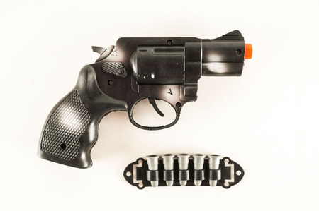 Photo picture of Police pistol gun equipment toyの写真素材