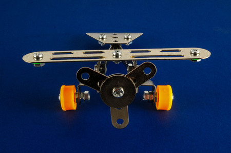 Photo picture of a Small toy metal plane airplaneの写真素材