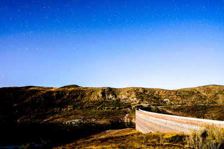 Photo Picture Starry Night Sky with a ot of Stars Background