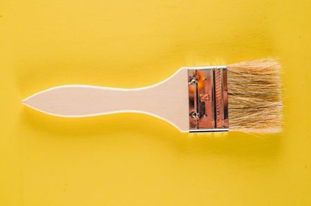 Photo picture of Vinatge wooden Paint brush backgroundの写真素材