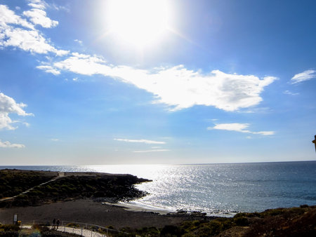 Spanish View Landscape in Tropical Volcanic Canary Islands Spain