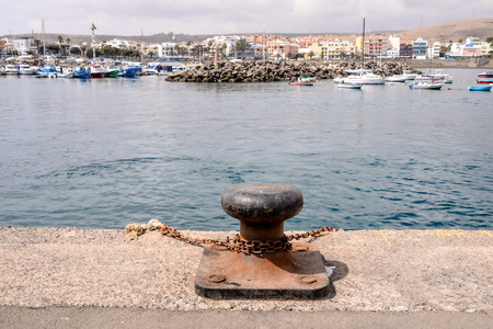 Spanish View Landscape in Arguineguin Gran Canaria Tropical Volcanic Canary Islands Spainの写真素材