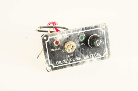 Close-up of vintage pc part Object on a White Background