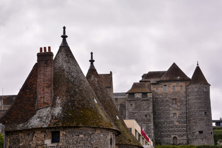 France the picturesque city of Dieppe in Normandieの写真素材