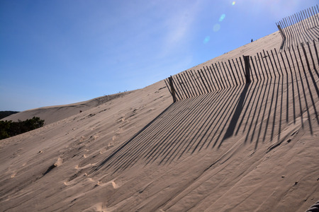 Photo picture Famous dune of Pyla the highest desert dune in Europe France.の写真素材