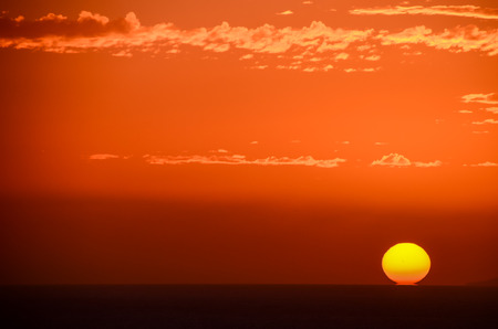 sunset over the sea, beautiful photo digital pictureの写真素材