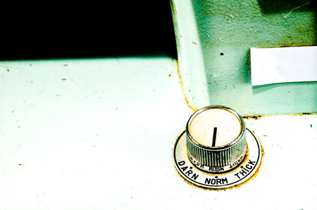 Photo Picture of an Old Vintage Sewing Machine