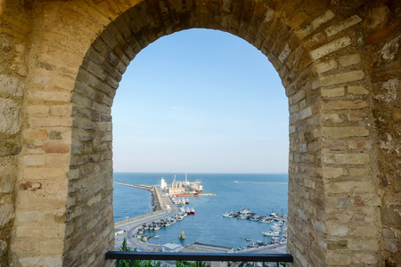 Ortona Italy city on the Adriatic sea with great port medieval castle and nice historic center Abruzzoの写真素材