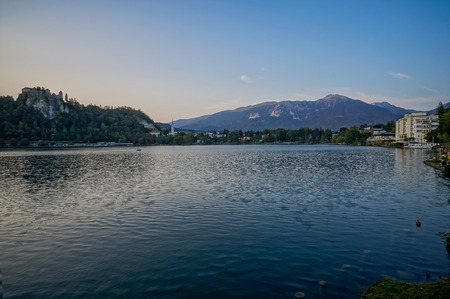 lake in mountains, beautiful photo digital pictureの写真素材