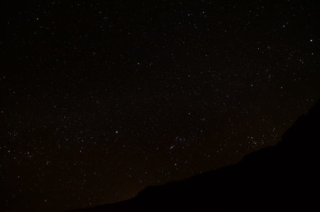 Photo Picture Starry Night Sky with a ot of Stars Background