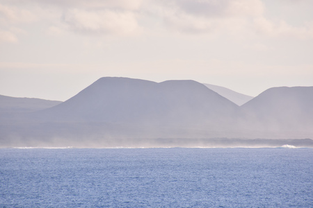 Cloudscape, Colored Clouds at Sunset near the Oceanの写真素材
