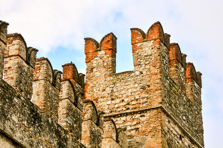 Lago di Garda town of Sirmione view, Tourist destinationの写真素材