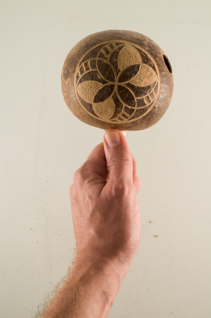 cuban music instrument maracas on a isolated backgroundの写真素材