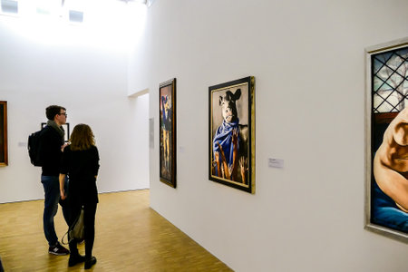 Editorial picture of Pompidou modern art museum in paris city, taken 25 12 2018のeditorial素材