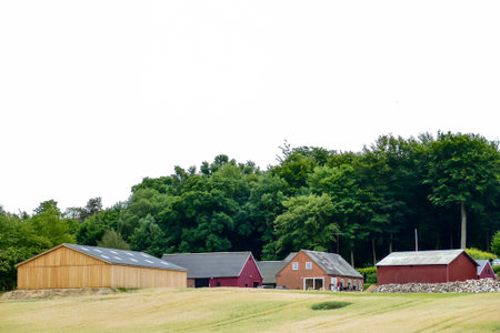 house in the countryside background.