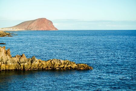 Spanish View Landscape in Tropical Volcanic Canary Islands Spainの写真素材
