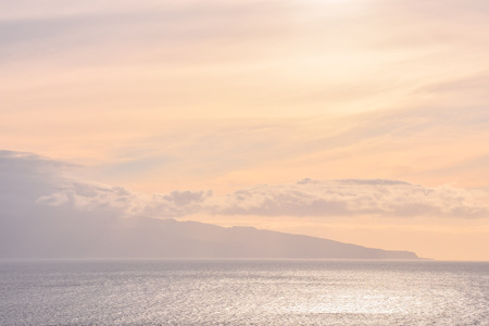 Photo picture of a beautiful colored sunsetの写真素材