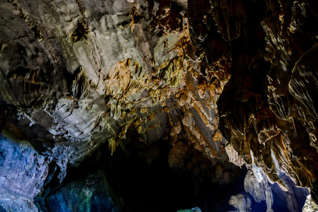 cave in water, beautiful photo digital pictureの写真素材