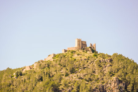 Image of european spanish village buildingの写真素材
