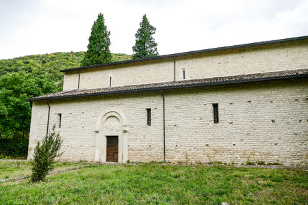 San Clemente abbey church ruins Abruzzo regionの写真素材
