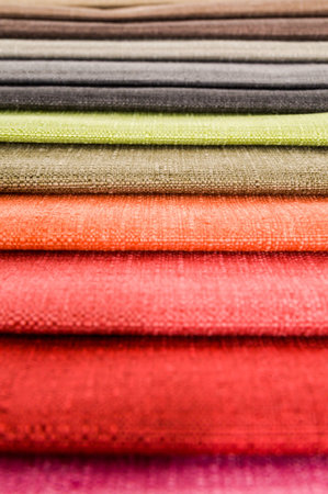 Photo picture Samples of colored cloth background texture