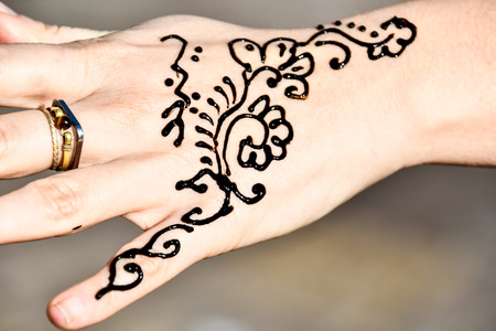 hand with blank card, beautiful photo digital pictureの写真素材