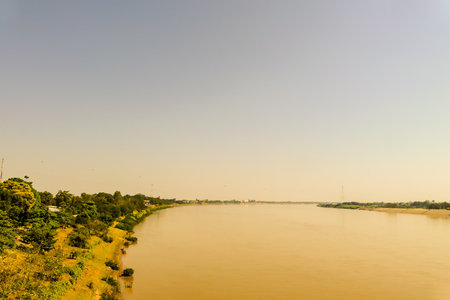 sunset on the river, beautiful photo digital picture