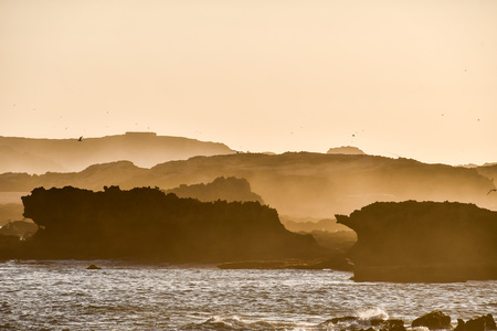 sunset on beach, beautiful photo digital pictureの写真素材