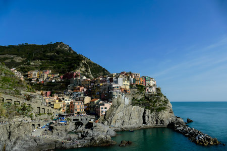 view of manarola cinque terre italy, photo digital picture