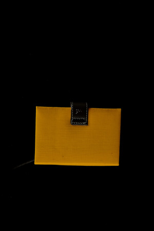 Close-up of note book Object on a Black Backgroundの写真素材