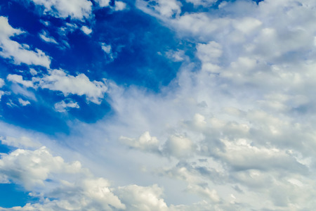 blue sky with clouds, beautiful photo digital pictureの写真素材