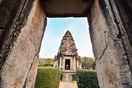 Beautiful photo picture of phimai thai ruins taken in thailand, Southeast Asiaの写真素材