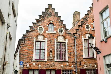 Photo Picture of Classic Architecture European Building Village Brugge in Belgiumの写真素材