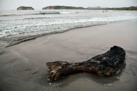 sunset on beachの写真素材