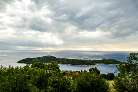 landscape with river and clouds, beautiful photo digital picture