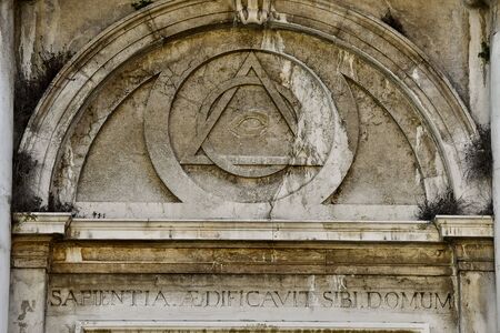 detail of cathedral in rome italy, beautiful photo digital pictureの写真素材