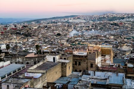 View of Medina in fes morocco, beautiful photo digital pictureの写真素材