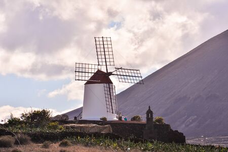 Spanish View Landscape in Tropical Volcanic Canary Islands Spainの写真素材