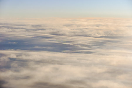 Sea cloud Beautiful photo picture view of the clouds from the airplane in sky