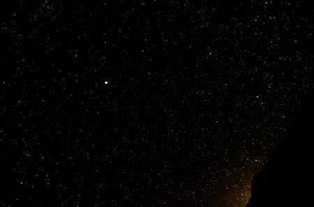 Photo Picture Starry Night Sky with a ot of Stars Background