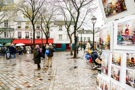 Editorial picture of Sacre coeur Montmartre in paris city, taken 25 12 2018のeditorial素材