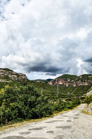 road in the mountains, photo as a background, digital imageの写真素材