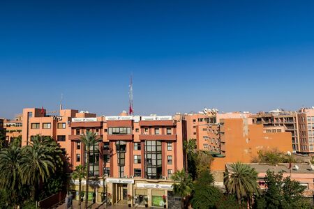 panoramic view of marrakech city morocco, beautiful photo digital pictureの写真素材