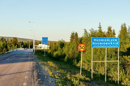 sign on road, beautiful photo digital pictureの写真素材