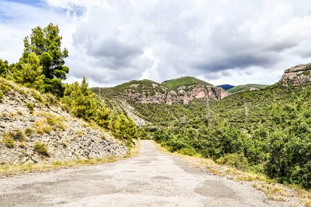road in mountains, photo as a background, digital imageの写真素材